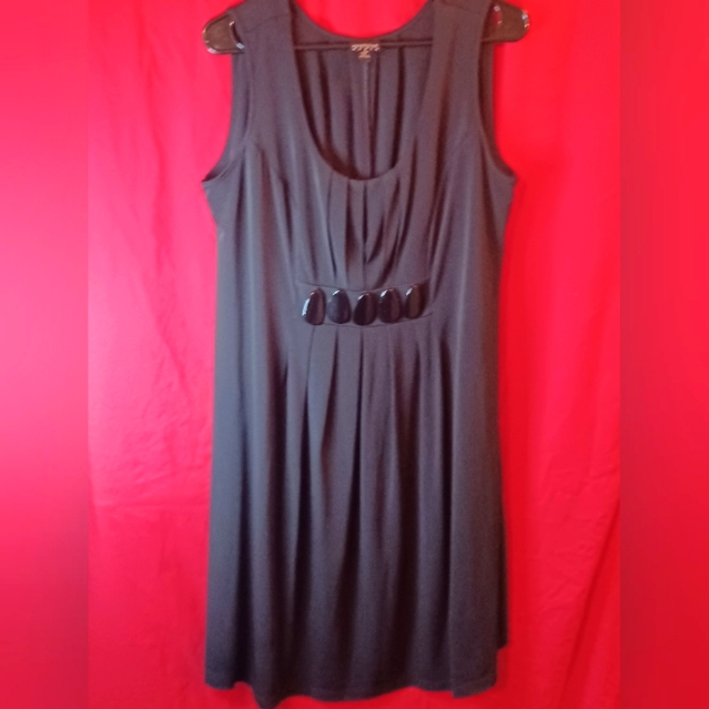Plus size black cocktail dress